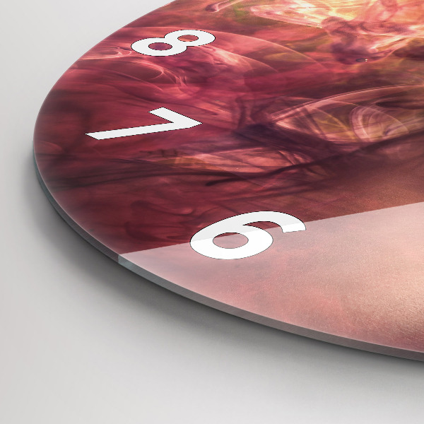 Reloj de cristal redondo Retrato de mujer