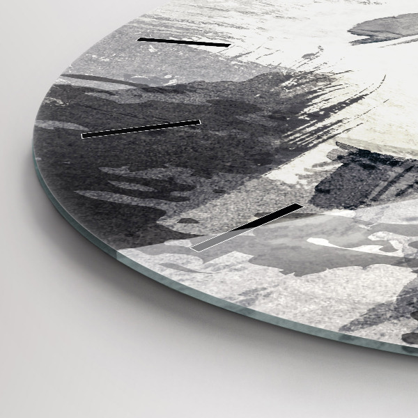 Reloj de pared redondo Mujer - acuarela