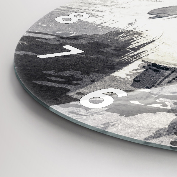 Reloj de pared redondo Mujer - acuarela