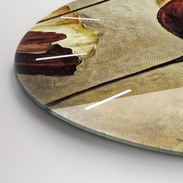 Reloj de pared redondo Amapolas pintadas