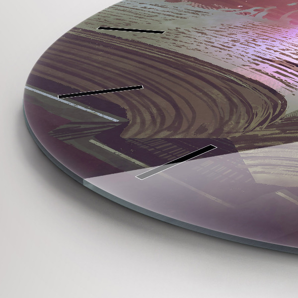 Reloj redondo pared Libro abstracto