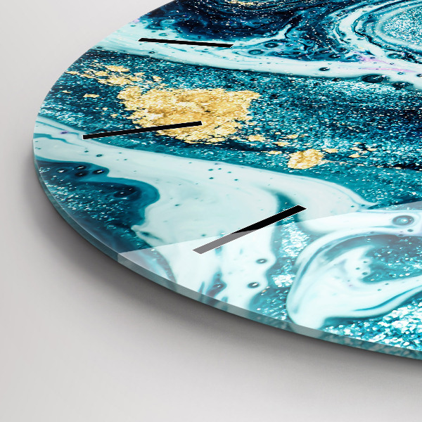 Reloj redondo pared Mármol abstracto