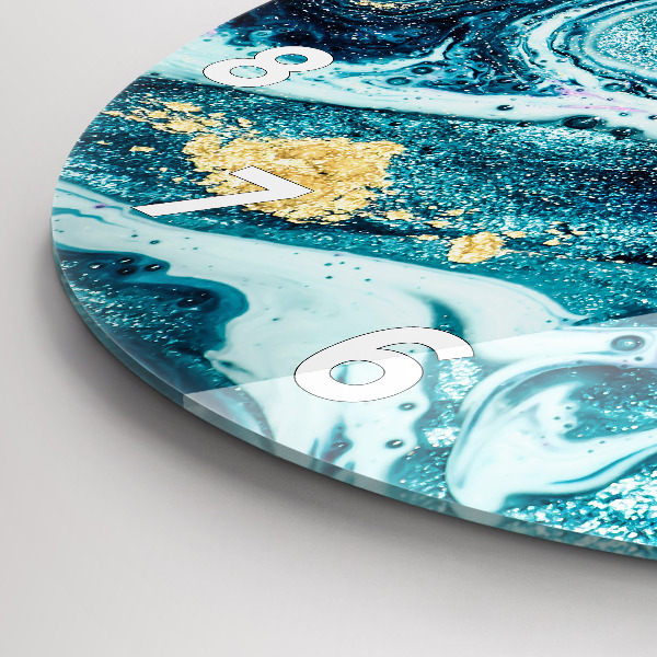 Reloj redondo pared Mármol abstracto