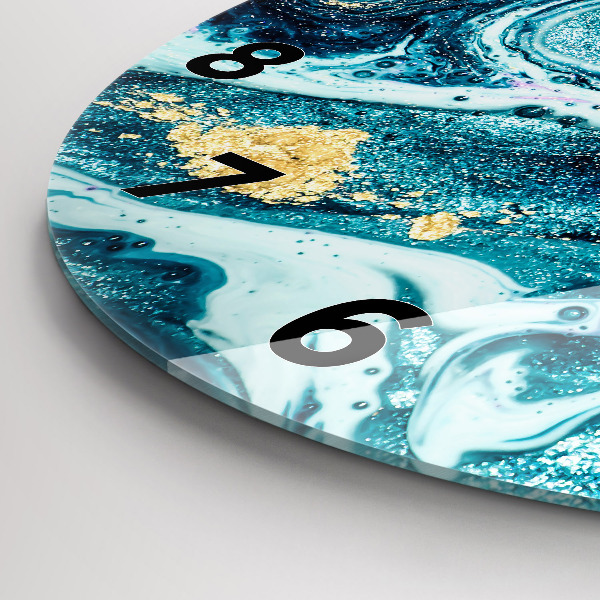 Reloj redondo pared Mármol abstracto