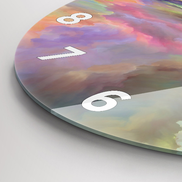 Reloj redondo pared Paisaje abstracto