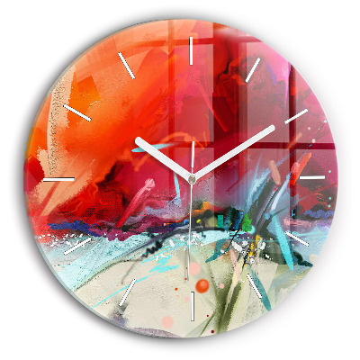 Reloj de cristal redondo Filas de especias