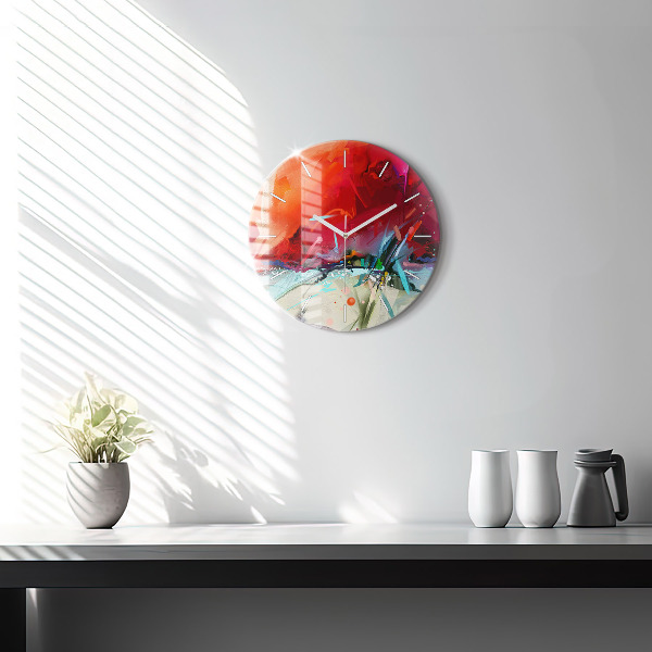 Reloj de cristal redondo Filas de especias