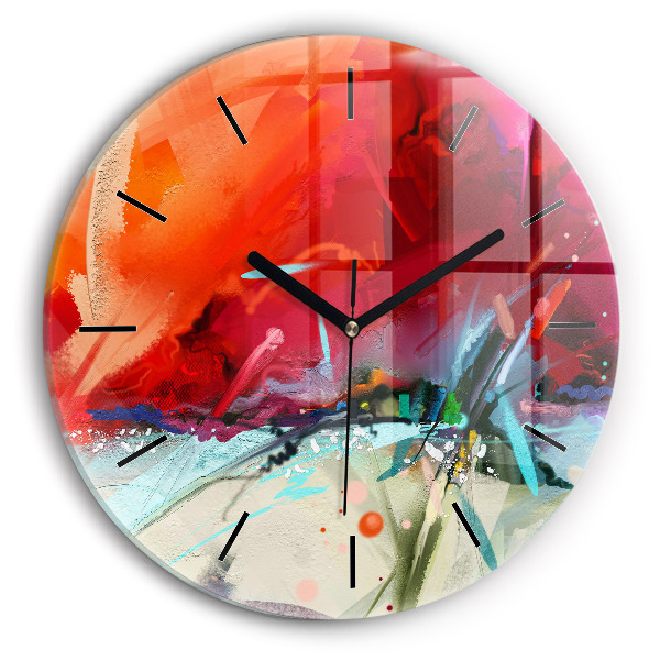 Reloj de cristal redondo Filas de especias