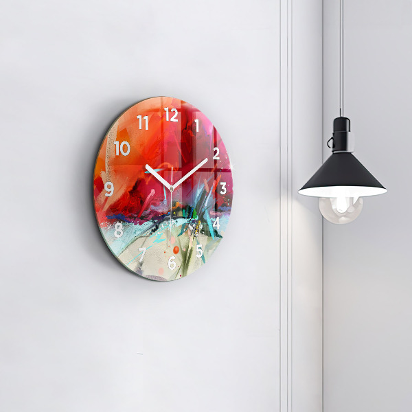 Reloj de cristal redondo Filas de especias