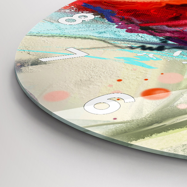 Reloj de cristal redondo Filas de especias