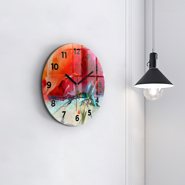 Reloj de cristal redondo Filas de especias