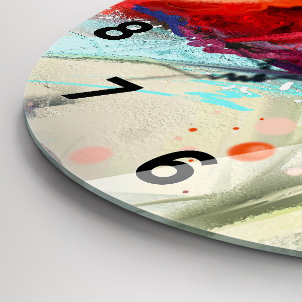 Reloj de cristal redondo Filas de especias