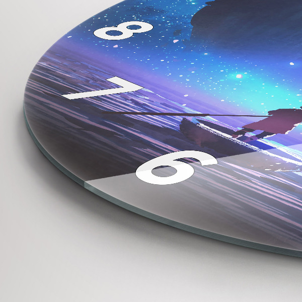 Reloj de pared redondo Velero de fantasía