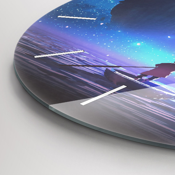 Reloj de pared redondo Velero de fantasía