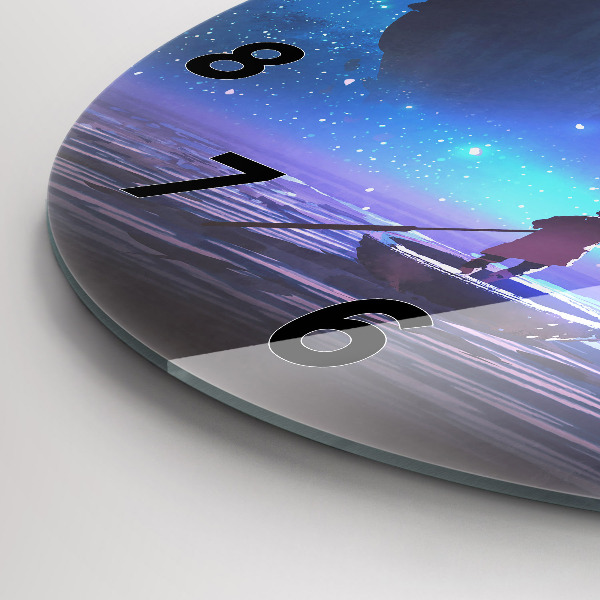 Reloj de pared redondo Velero de fantasía