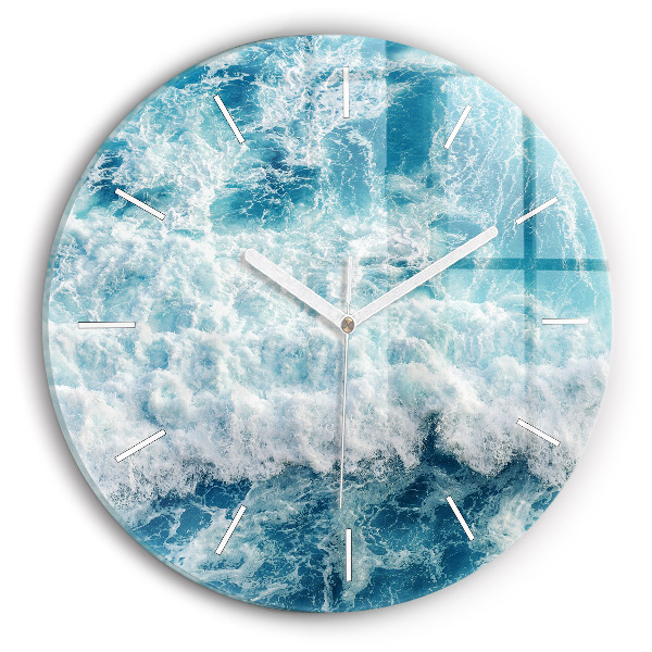 Reloj de pared redondo Olas marinas