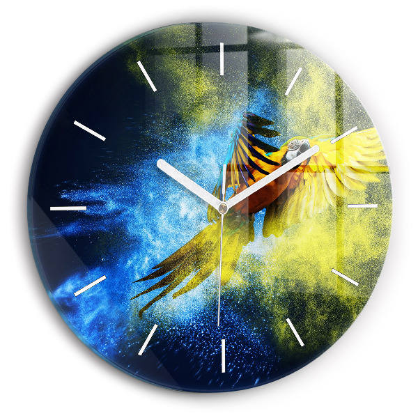 Reloj redondo pared Loro de colores