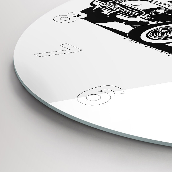 Reloj de pared redondo Ilustración retro