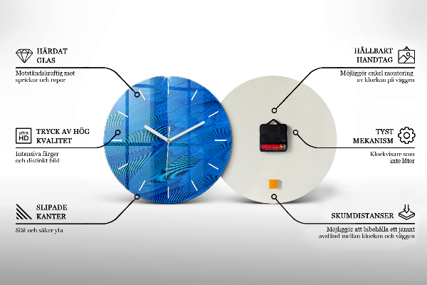 Reloj redondo pared Copa de vino