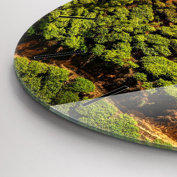 Reloj de cristal redondo Colina del té