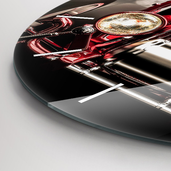 Reloj redondo pared Coche antiguo de época