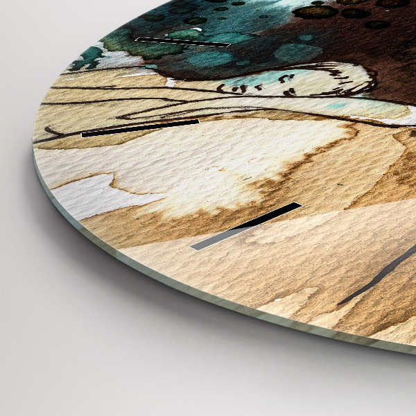 Reloj redondo pared Abstracción Mujer