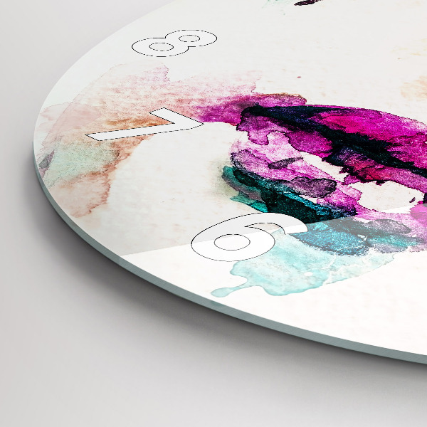 Reloj de pared redondo Rostro abstracto de mujer