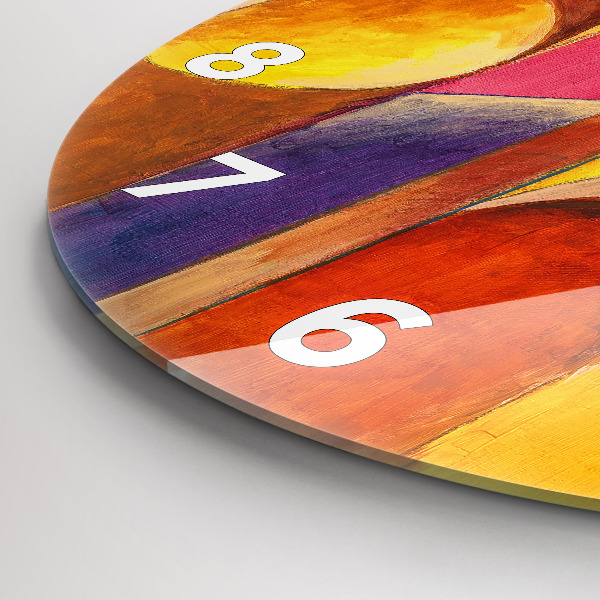 Reloj redondo pared Arte Decoración Abstracción