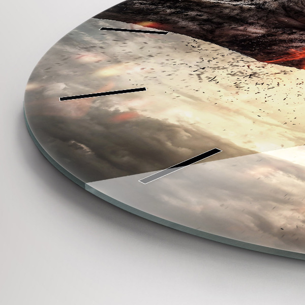 Reloj de cristal redondo Puños Poder