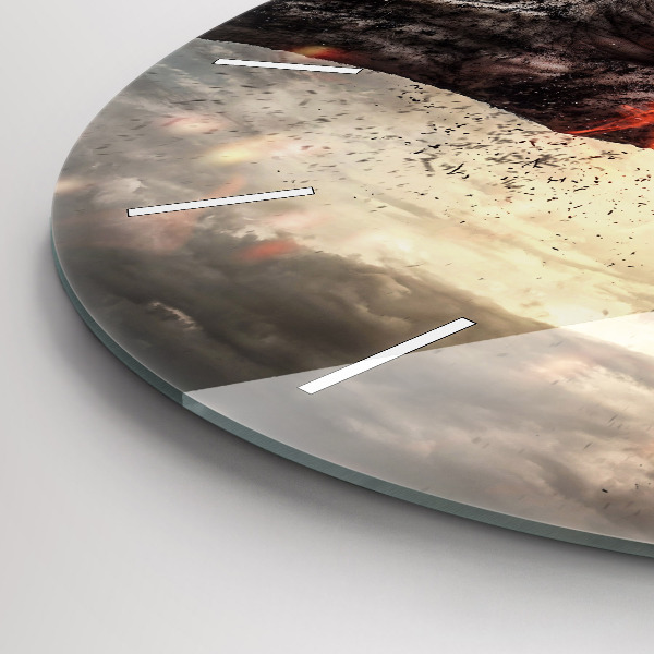 Reloj de cristal redondo Puños Poder