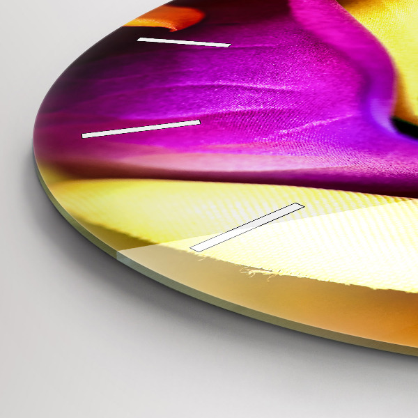 Reloj de pared redondo Rosa arco iris