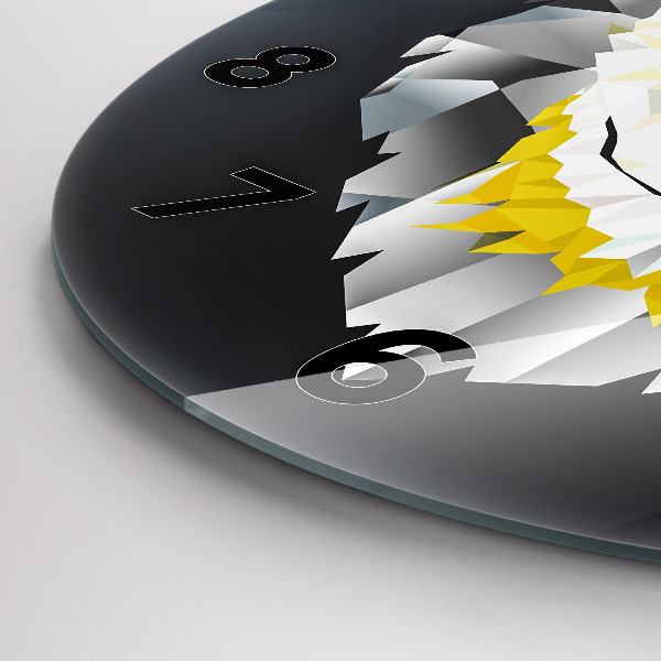 Reloj de pared redondo Cabeza de lobo