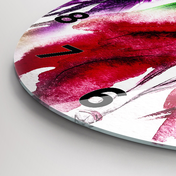 Reloj redondo pared Mujeres con vestidos de colores