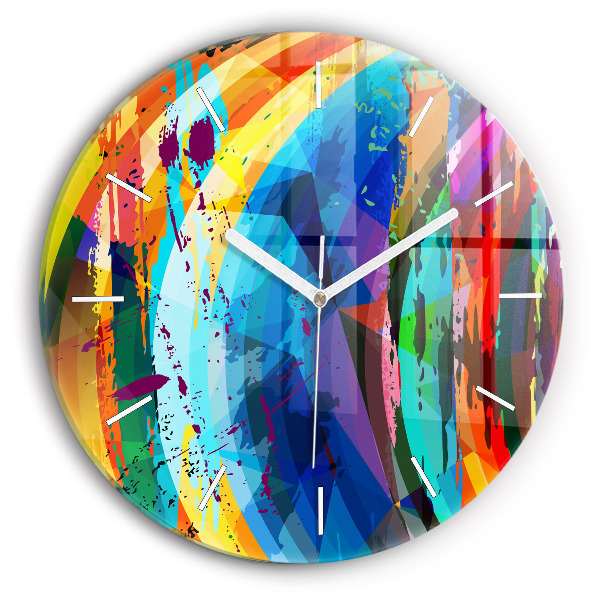 Reloj de pared redondo Fondo abstracto