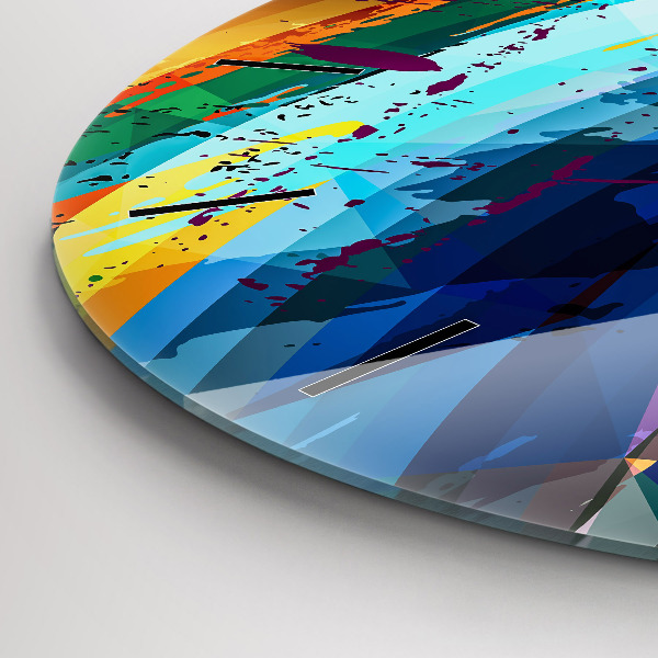 Reloj de pared redondo Fondo abstracto