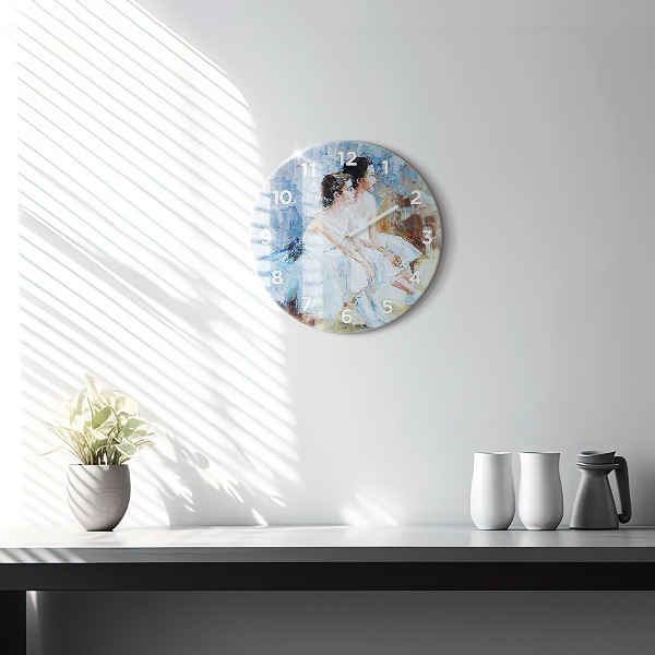 Reloj de pared redondo Jóvenes bailarinas