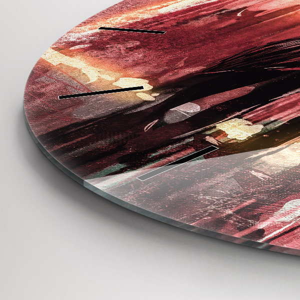 Reloj de cristal redondo Pareja de jóvenes enamorados