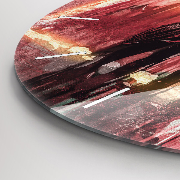 Reloj de cristal redondo Pareja de jóvenes enamorados