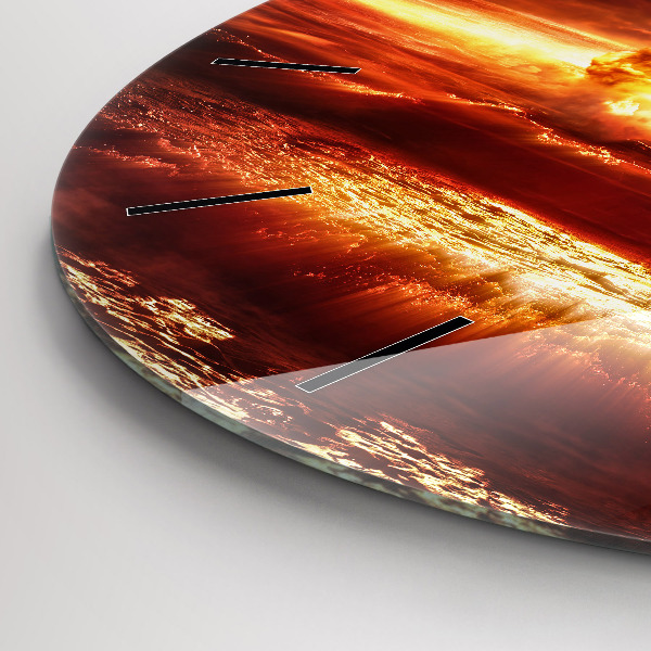 Reloj redondo pared Explosión de una bomba atómica