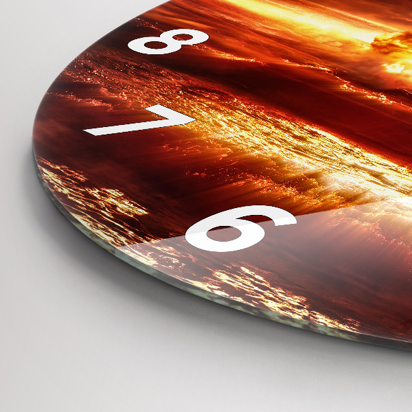 Reloj redondo pared Explosión de una bomba atómica