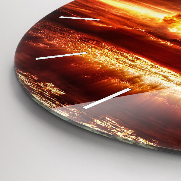 Reloj redondo pared Explosión de una bomba atómica