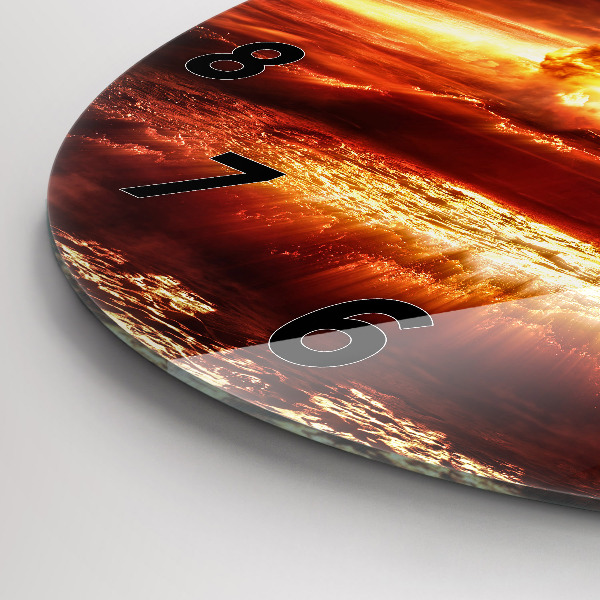 Reloj redondo pared Explosión de una bomba atómica