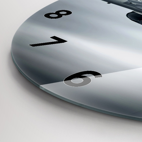 Reloj redondo pared Avión militar en vuelo