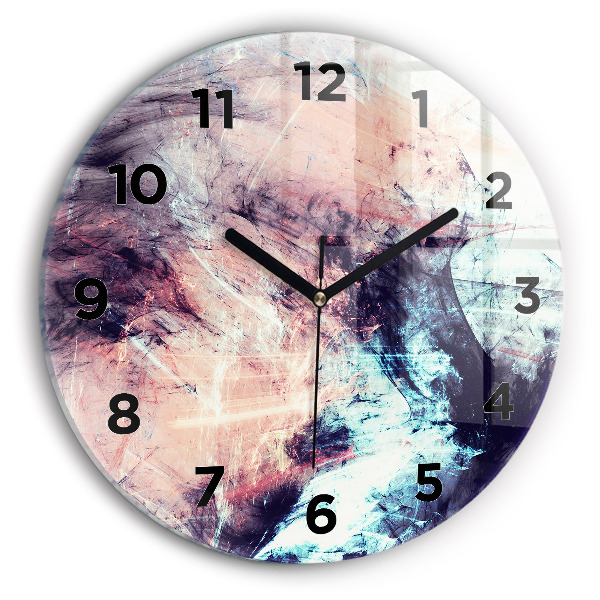 Reloj de pared redondo Imagen abstracta
