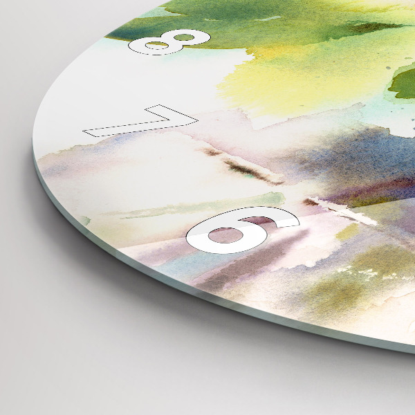 Reloj redondo pared Rosas en un jarrón Acuarela