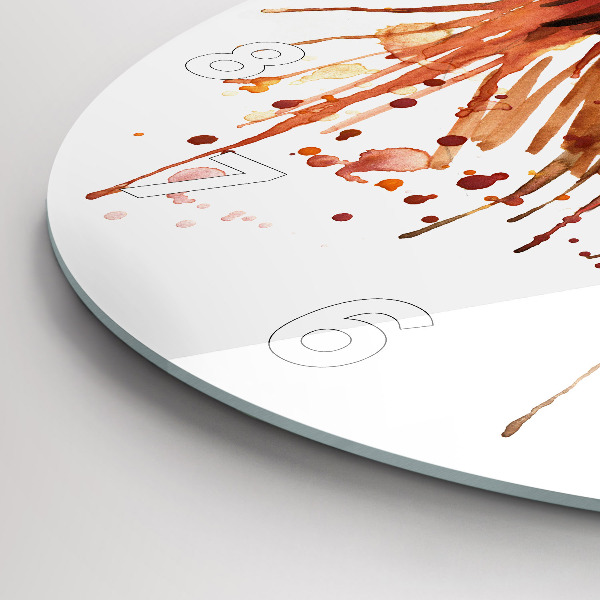 Reloj de pared redondo Gallo colorido