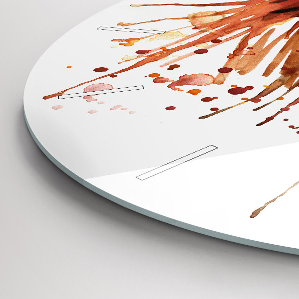 Reloj de pared redondo Gallo colorido