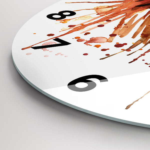 Reloj de pared redondo Gallo colorido