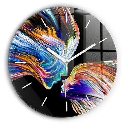 Reloj de cristal redondo Arte emocional