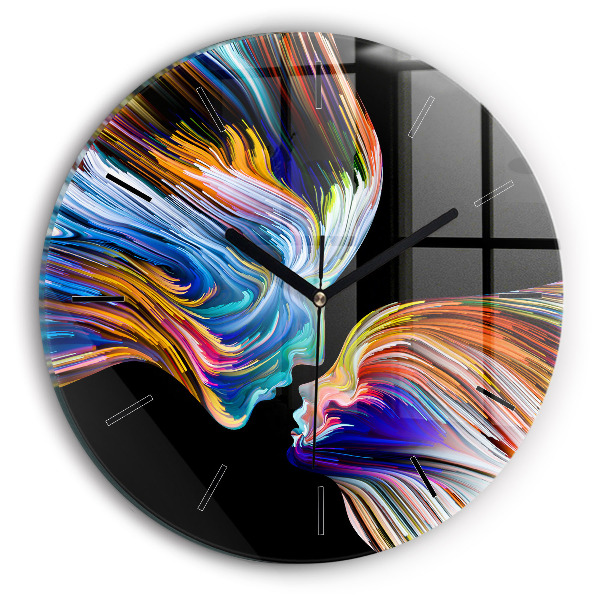 Reloj de cristal redondo Arte emocional